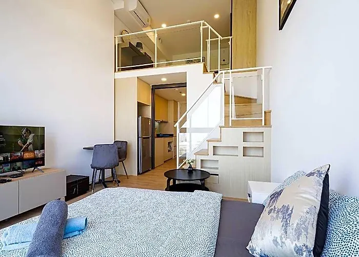 Loft Premium / Near Jodd Night Market / 500 / 500mbps Wi-fi / Twin Bed ホテル バンコク都